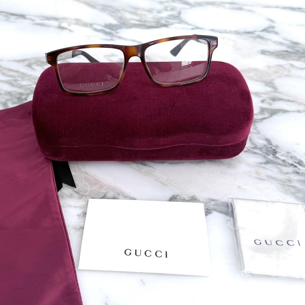 Gucci Eyeglasses, Tortoise brown, GG0692O, 55/16 150 - Picture 2 of 7